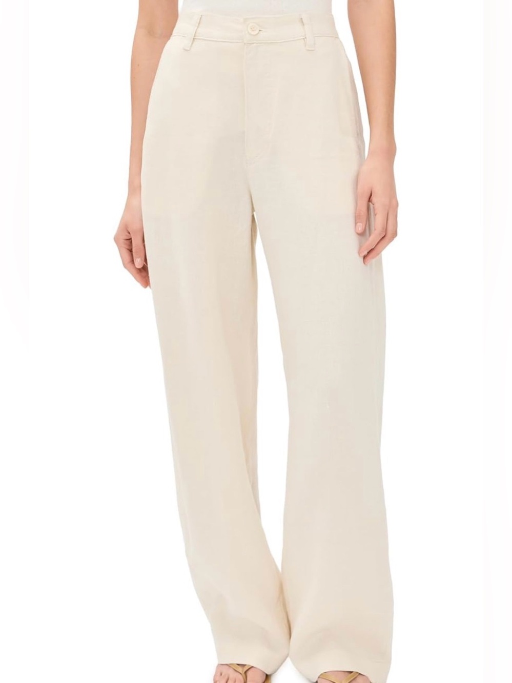 DL1961 Taylor Relaxed Linen Pants – Crema – Size 26